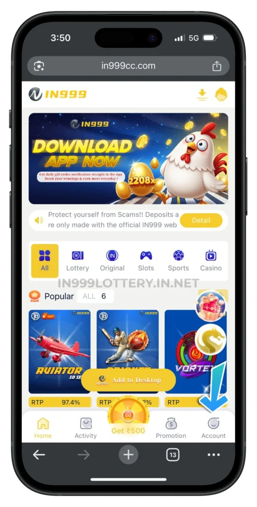 IN999-LOTTERY-ACCOUNT