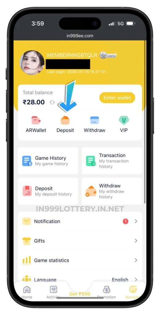 in999-lottery-deposit